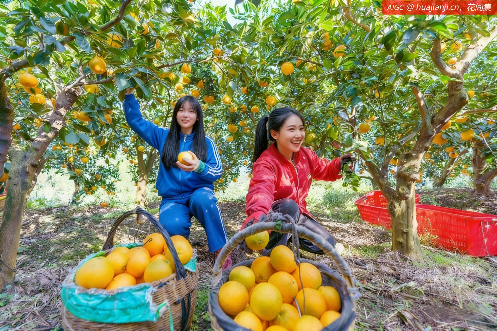 ​三峡库区湖北省宜昌市秭归县的早红脐橙迎来丰收