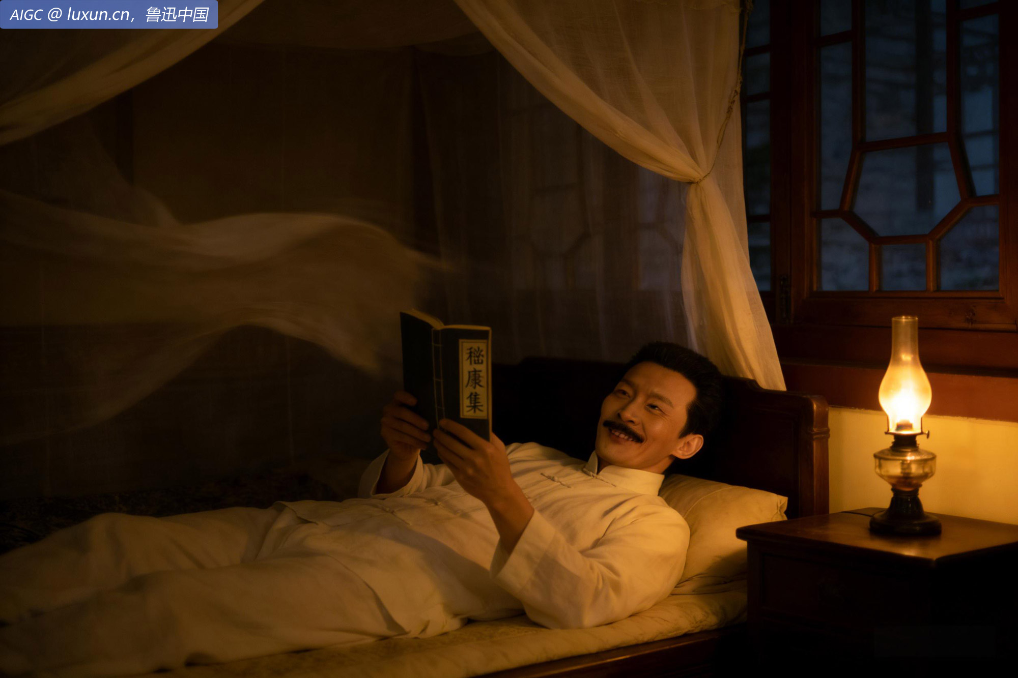 下午蒋抑之来并还《嵇康集》一本。晚小雨,夜风。