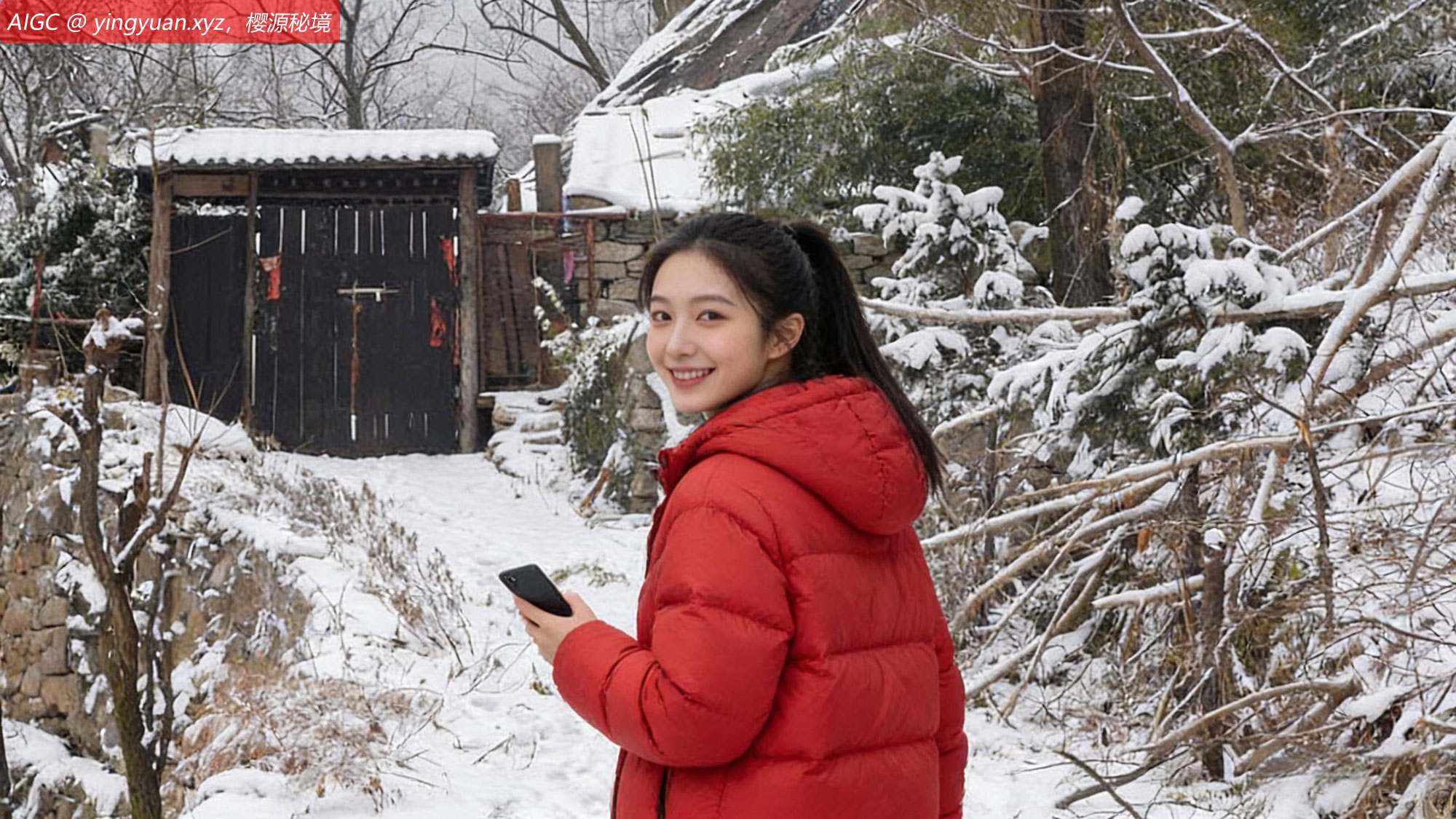 元旦假期第二天，秦岭山脉大峪银装素裹