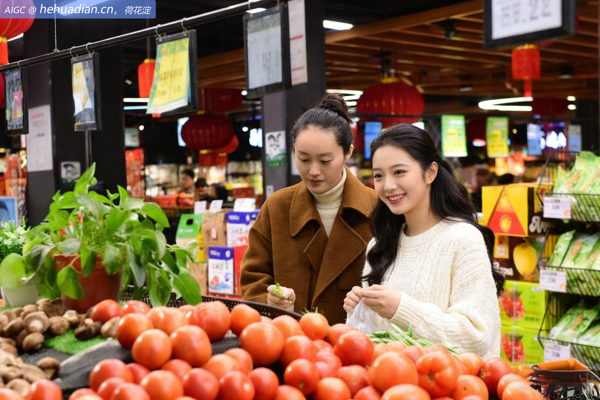 安徽省阜阳市清河路“惠民菜篮子”专区，市民在选购新鲜蔬菜