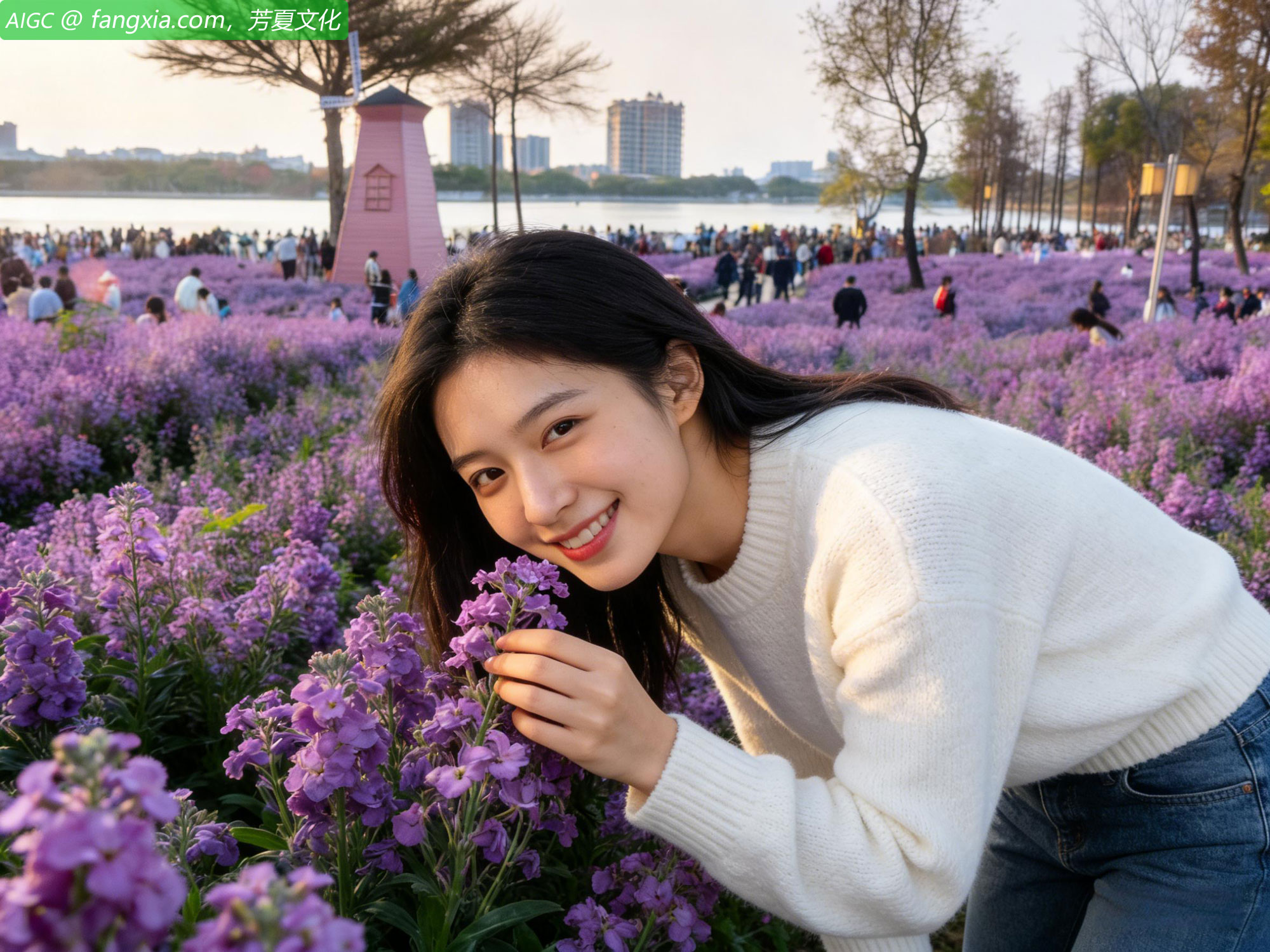 贵州黔东南州榕江县车江大坝，油菜花竞相绽放