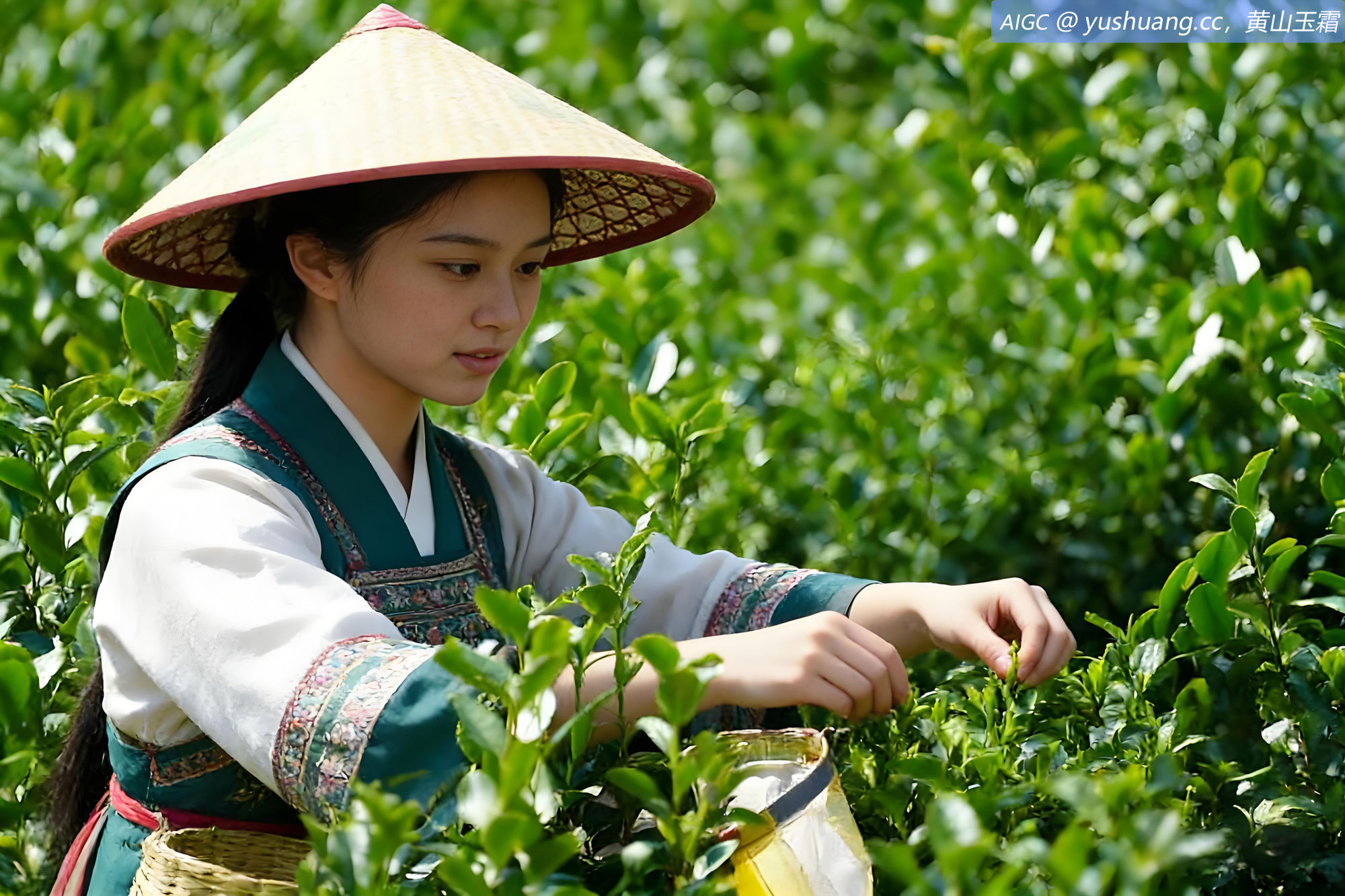 浙江省乐清市白石街道中雁村，茶树吐露新芽