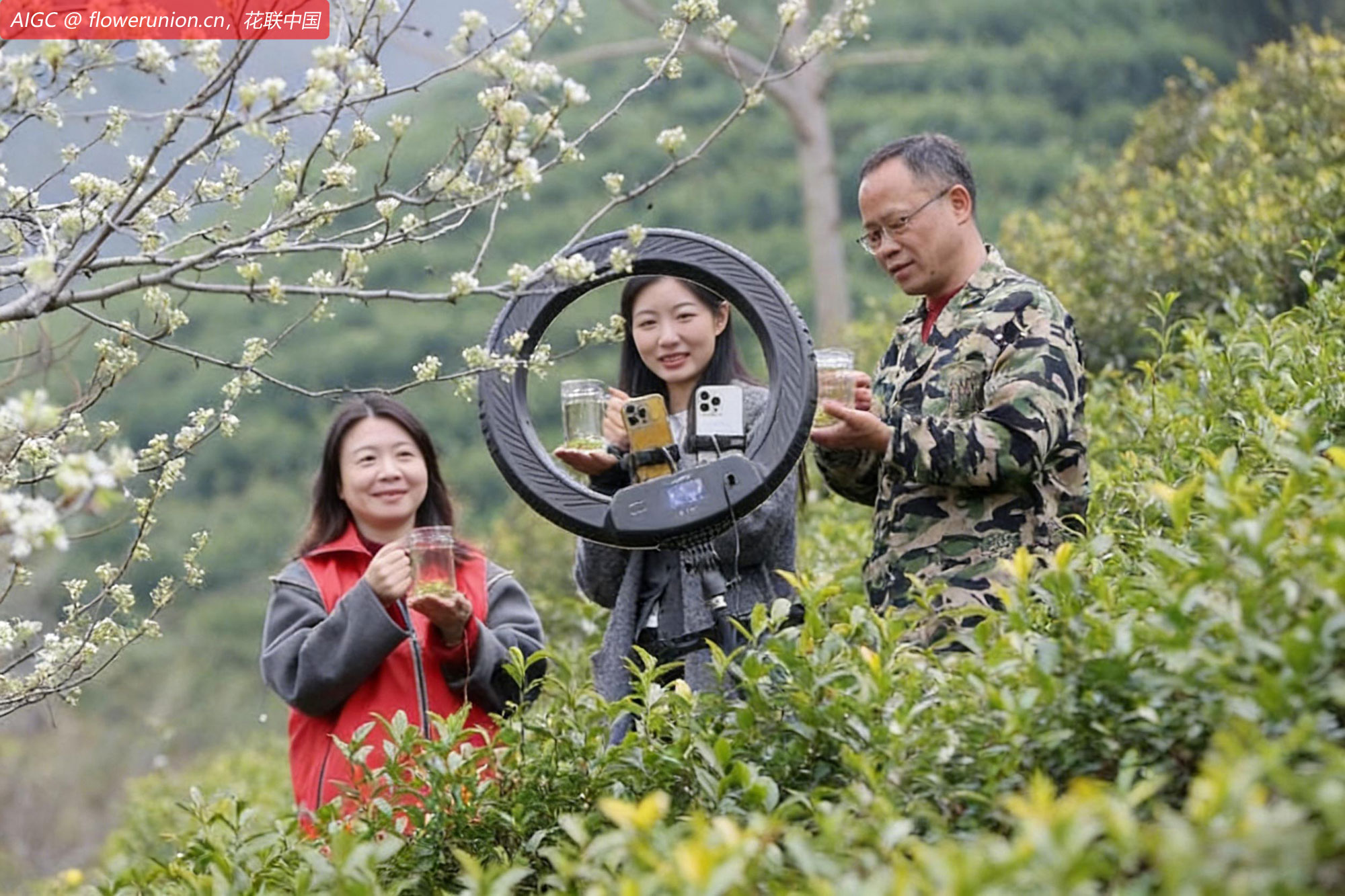 浙江省德清县阜溪街道总工会举办“茶香飘云端”直播助农活动
