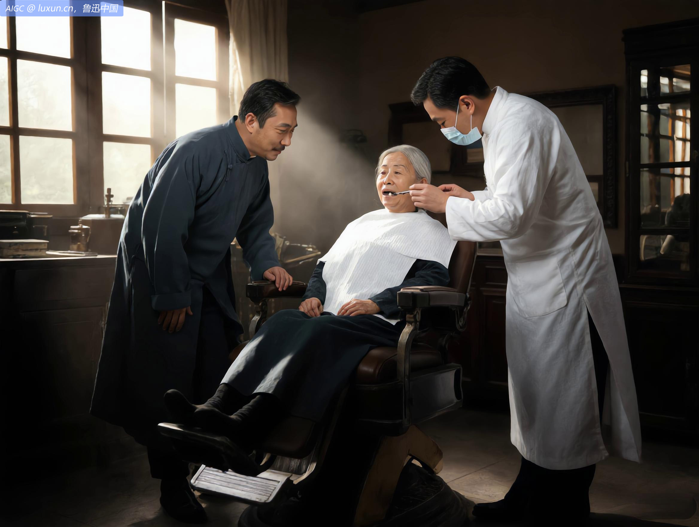 午后同母亲至八宝胡同伊东牙医院疗齿