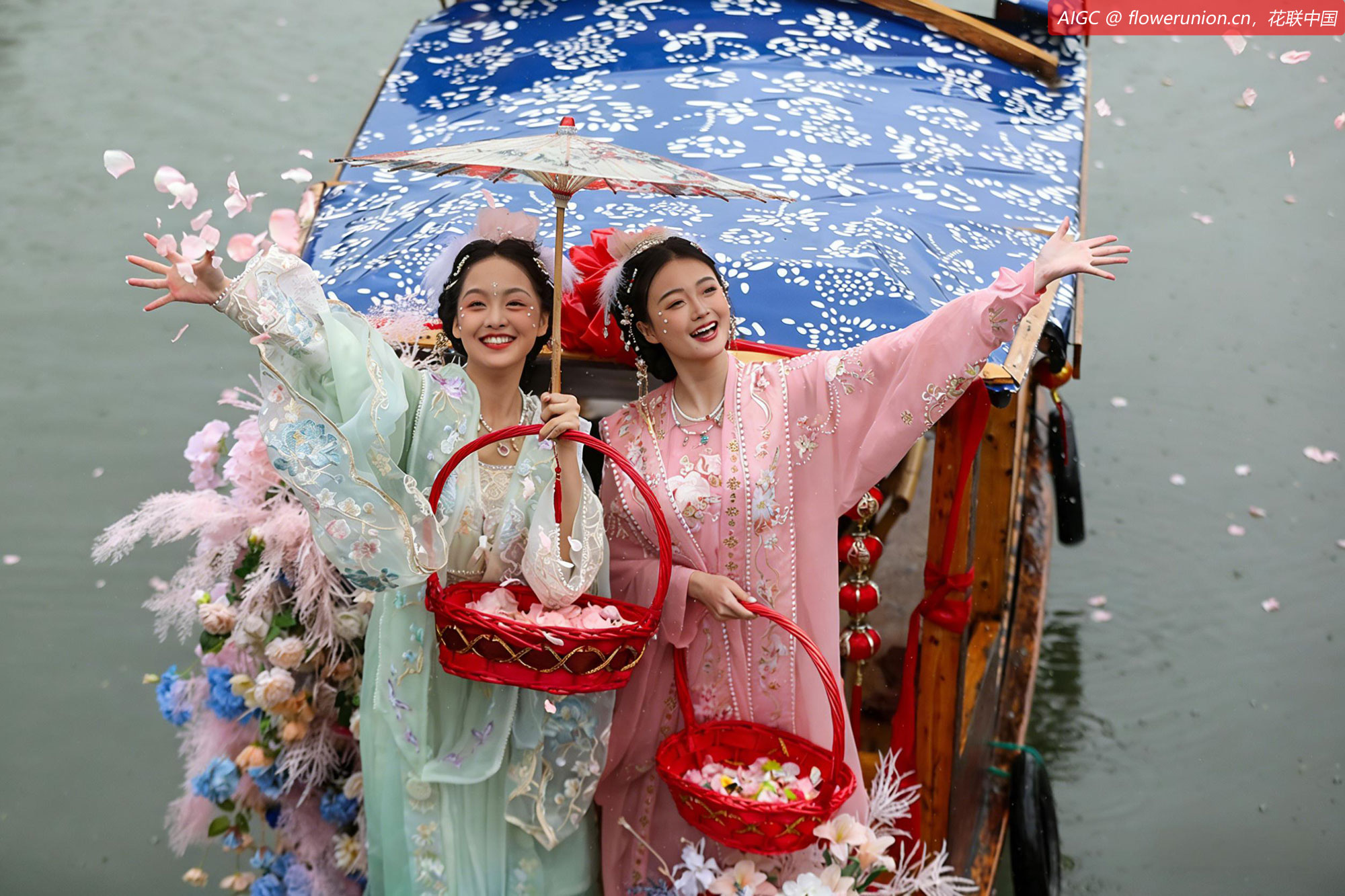 浙江省湖州市德清县新市古镇：“清明轧蚕花”民俗活动