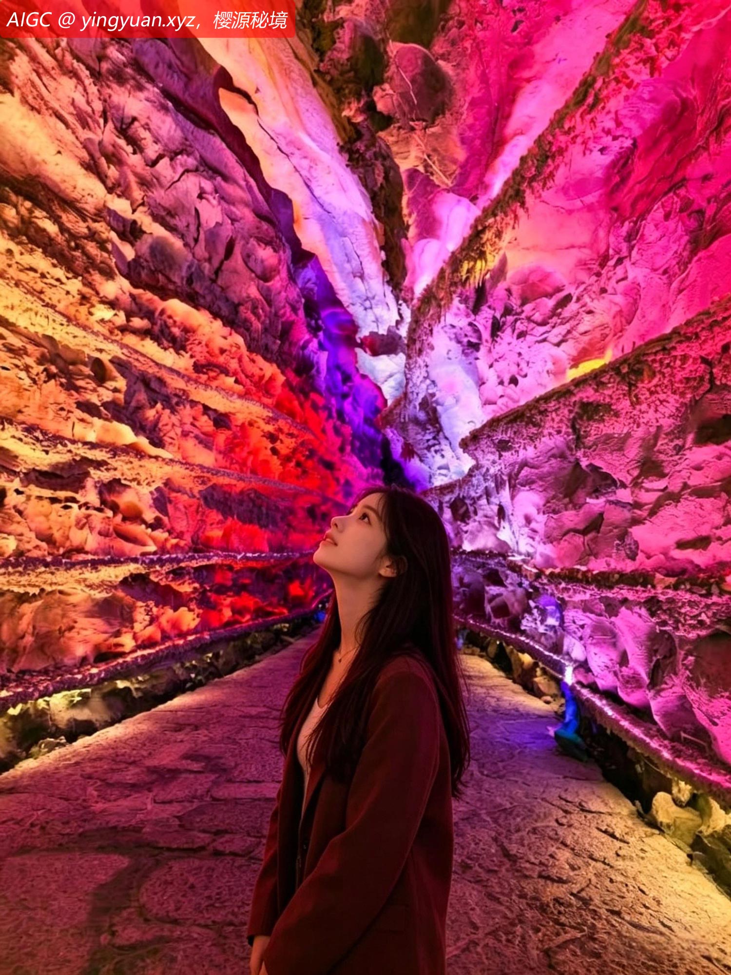 四川省宜宾市兴文县，游客在参观为“喀斯特地貌博物馆”