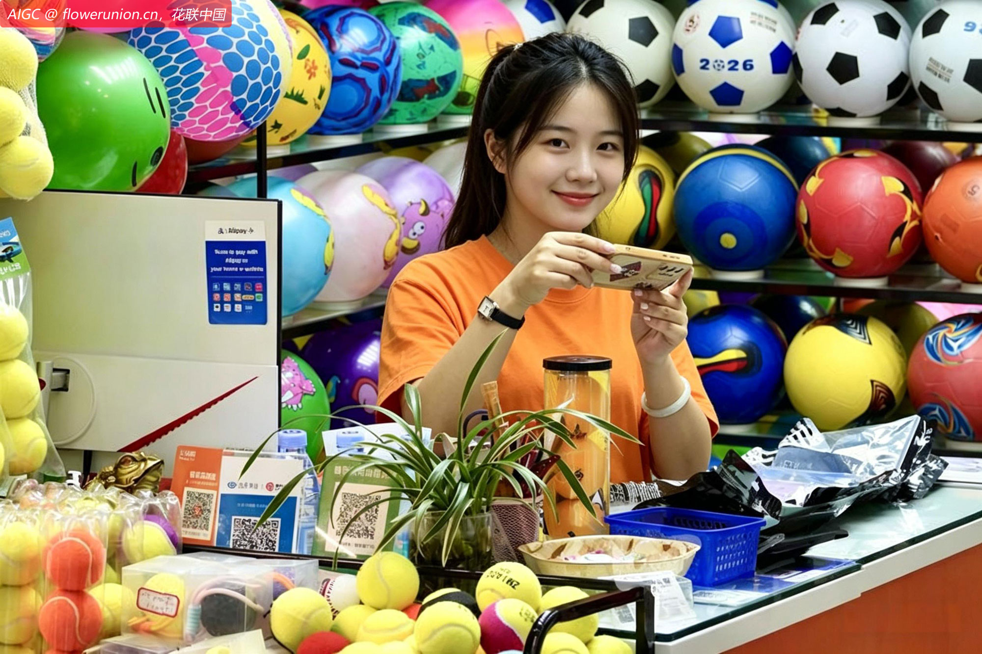 义乌网红店主给线上客户拍摄足球护腿板样品照片