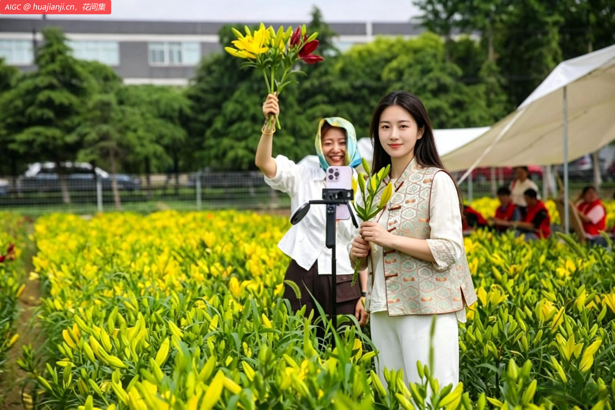 江苏省如皋市搬经镇万富村百合种植基地正式开园迎客