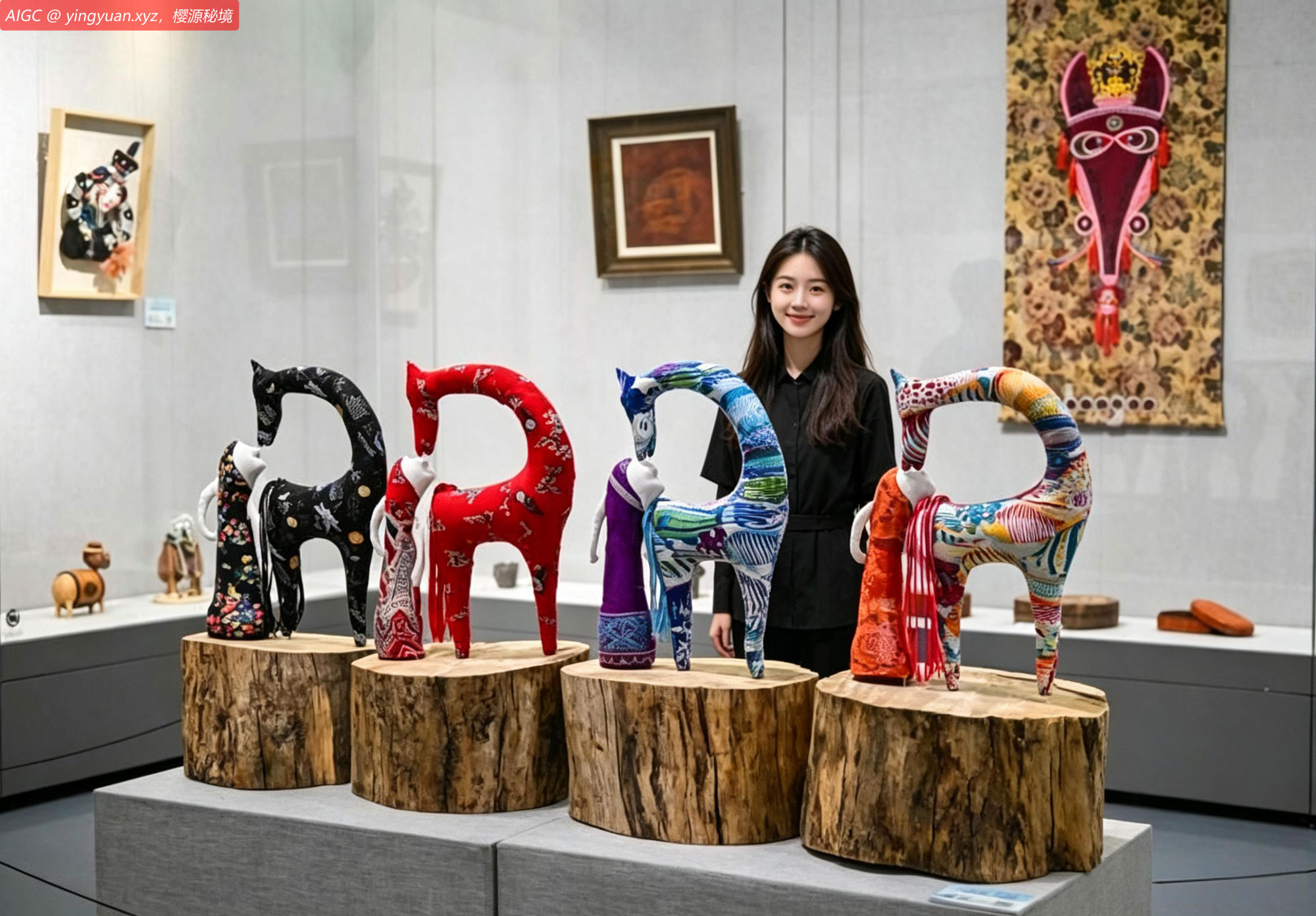 第五届内蒙古民间工艺美术精品展在内蒙古美术馆开幕