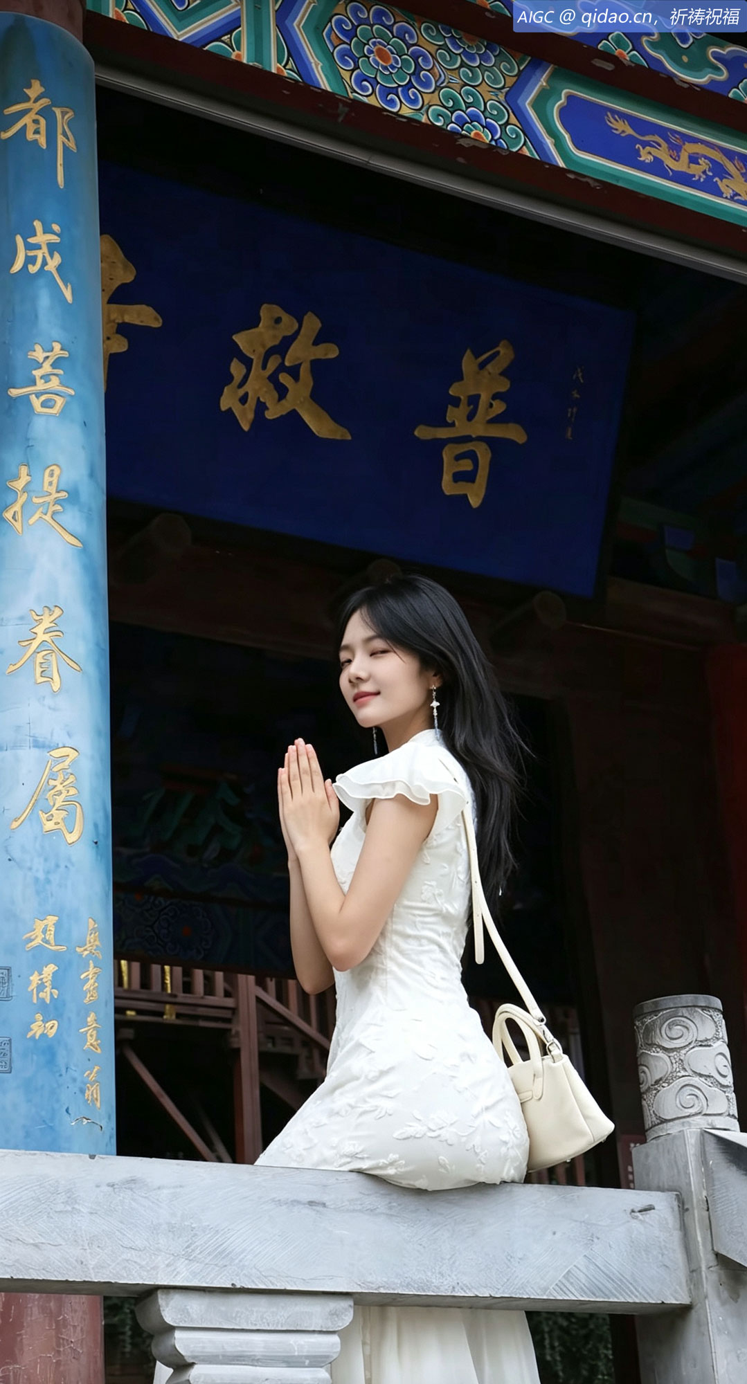 山西运城普救寺，安静祈愿的模样里又藏着几分俏皮灵动