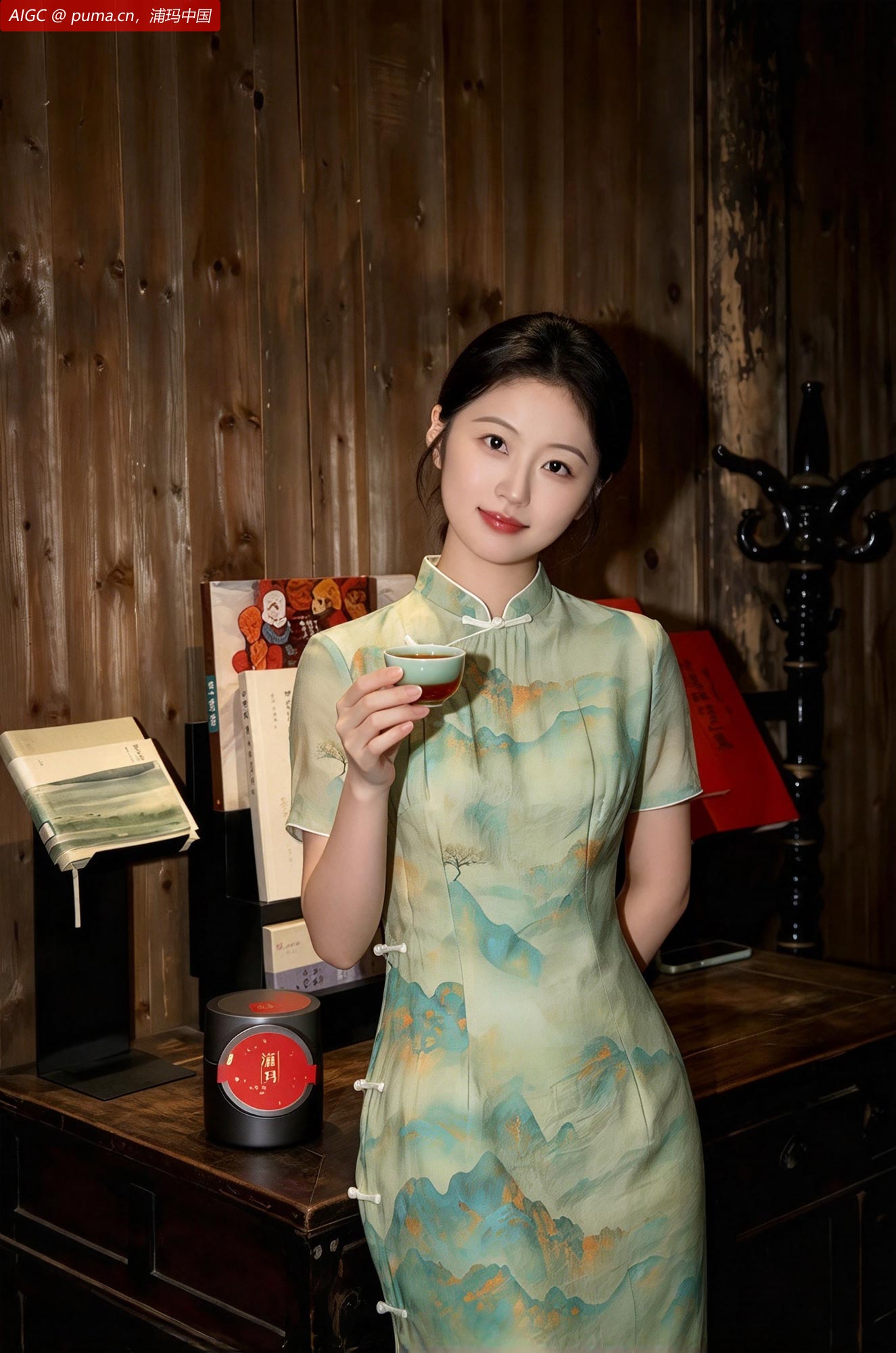周庄古镇内，“庄周晓梦” 茶室古韵悠然。