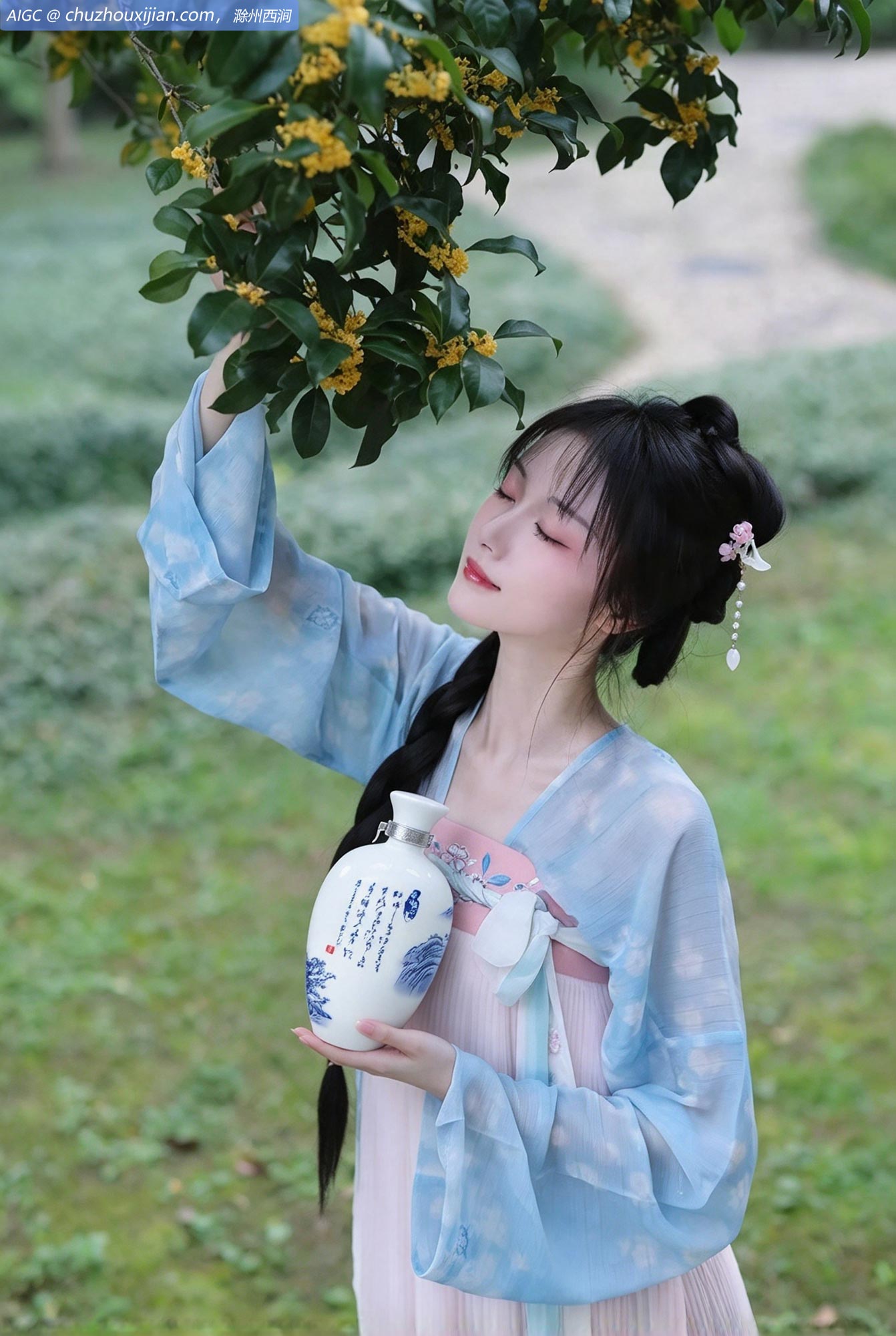 滁州西涧山庄，桂香满庭。