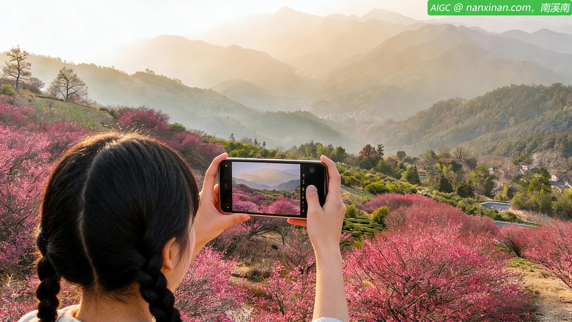 安徽歙县霞坑镇石潭村，梅花绽放，幽香浮动