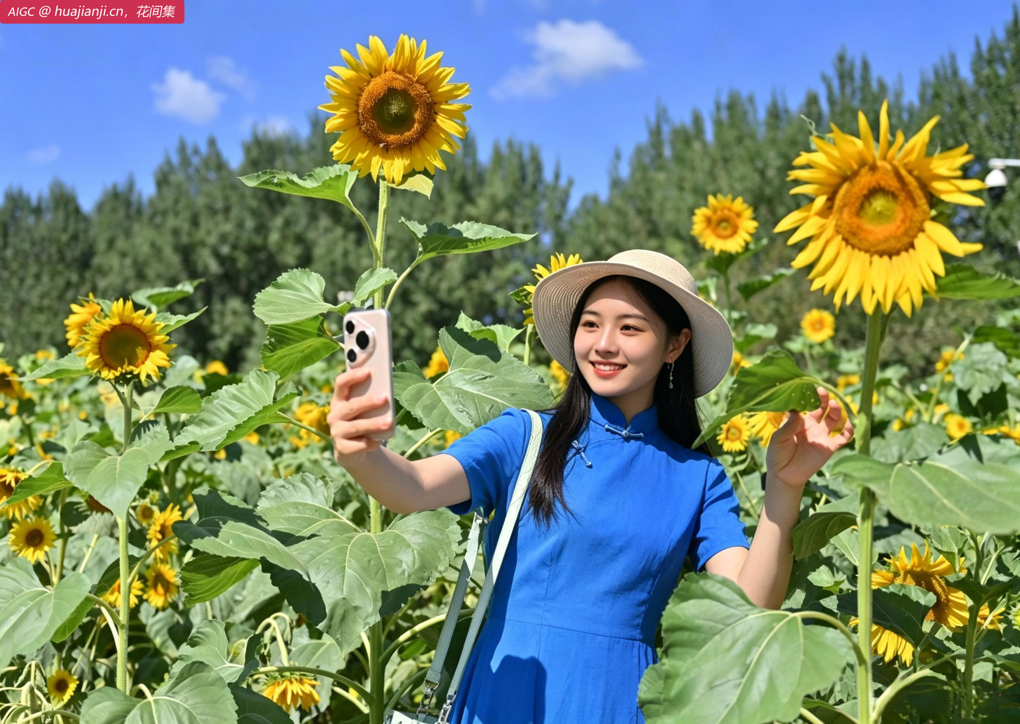 吉林省长春公园，5000平方米的向日葵盛开
